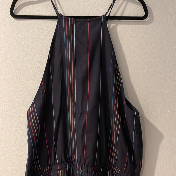 Anthropologie Dolan embroidered striped halter jumpsuit - Picture 11 of 13
